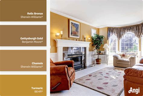 metallic gold paint for walls